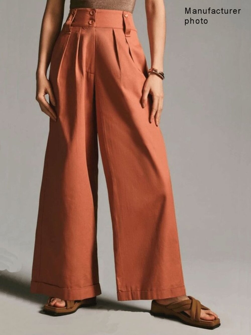 Anthropologie Tiny Ulysses Pants in Coral Small NWT - Picture 11 of 11